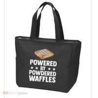 Cool Waffle Breakfast Snack Powered By Powdered Waffles Tote Bag thumb 3