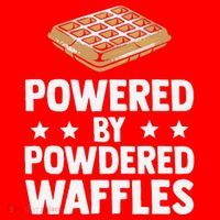 Cool Waffle Breakfast Snack Powered By Powdered Waffles Santa Hat thumb 1