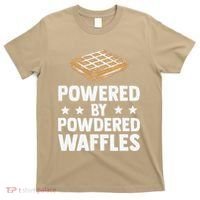Cool Waffle Breakfast Snack Powered By Powdered Waffles T-Shirt thumb 0