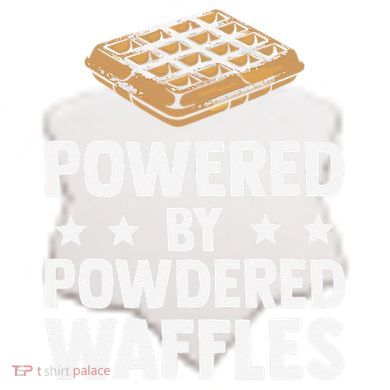 Cool Waffle Breakfast Snack Powered By Powdered Waffles Ceramic Ornament