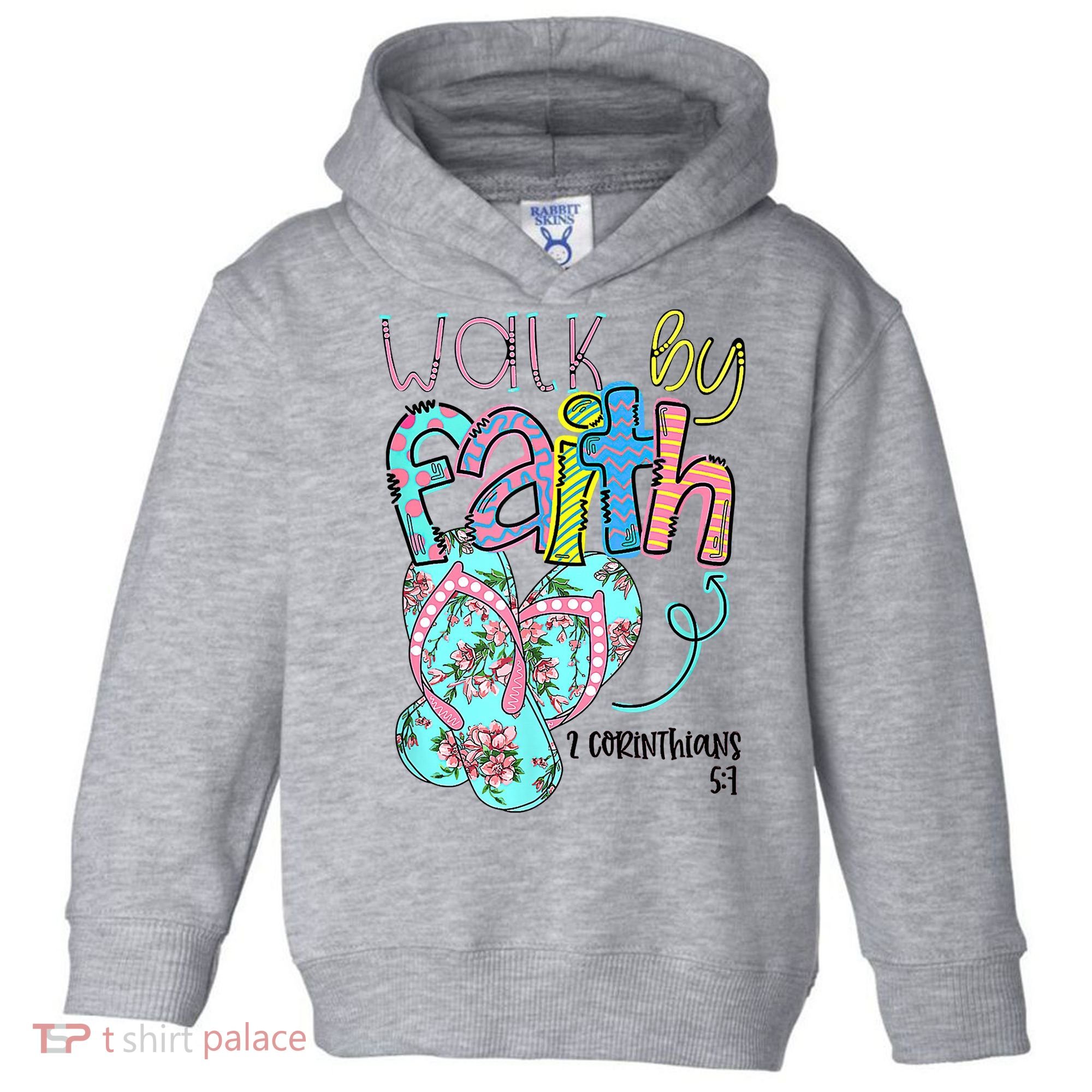 Christian Walk By Faith Flip Flops Summer Toddler Hoodie
