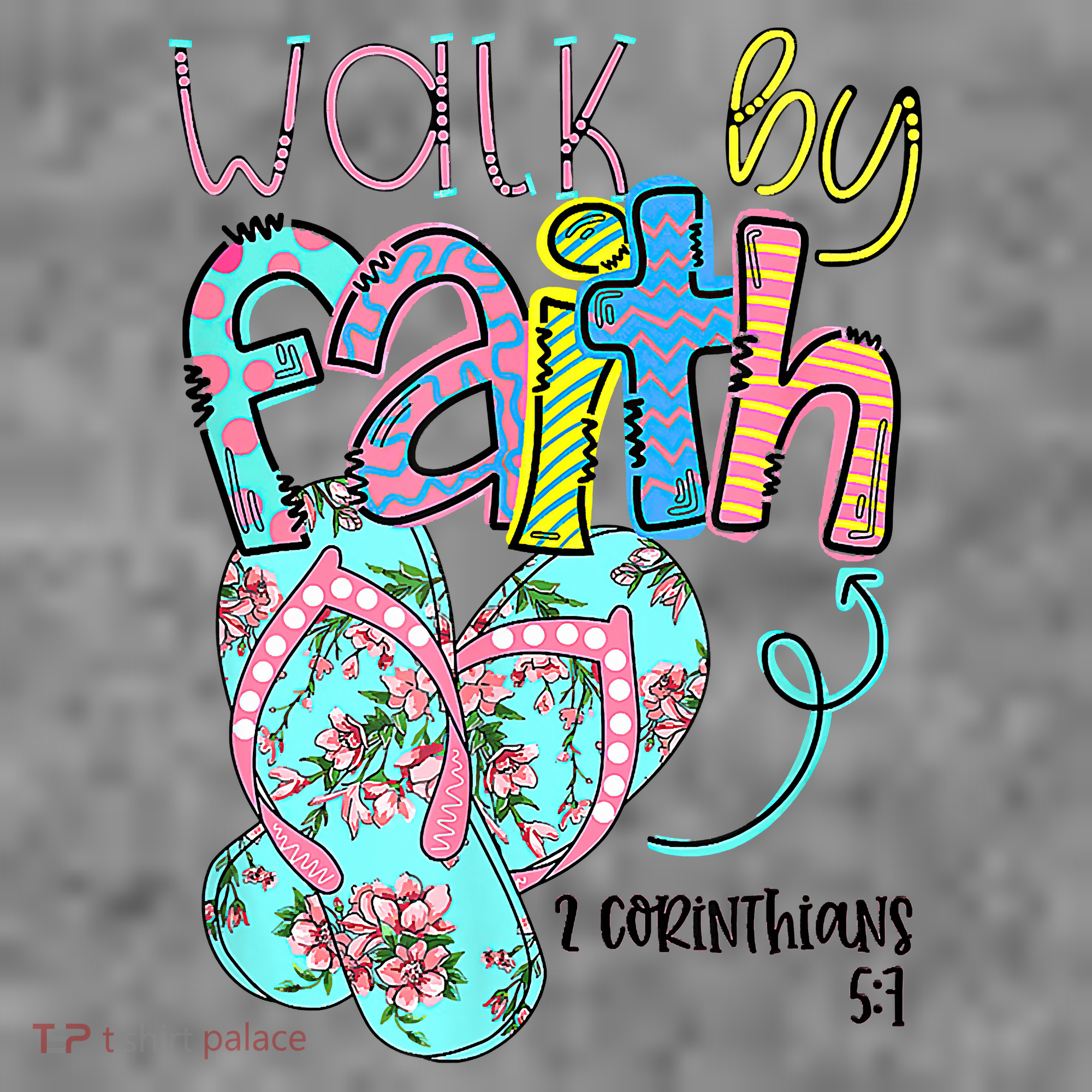 Christian Walk By Faith Flip Flops Summer Toddler Hoodie