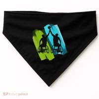Cool Wheelchair Basketball Game USA-Made Doggie Bandana thumb 0