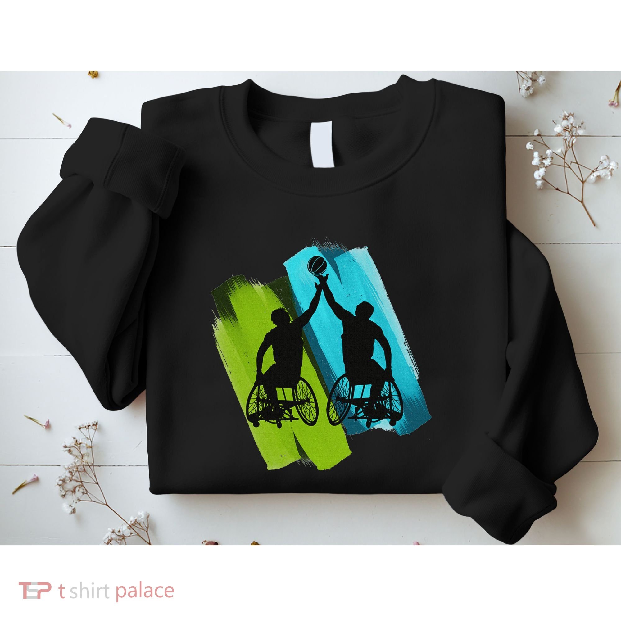Cool Wheelchair Basketball Game Sweatshirt