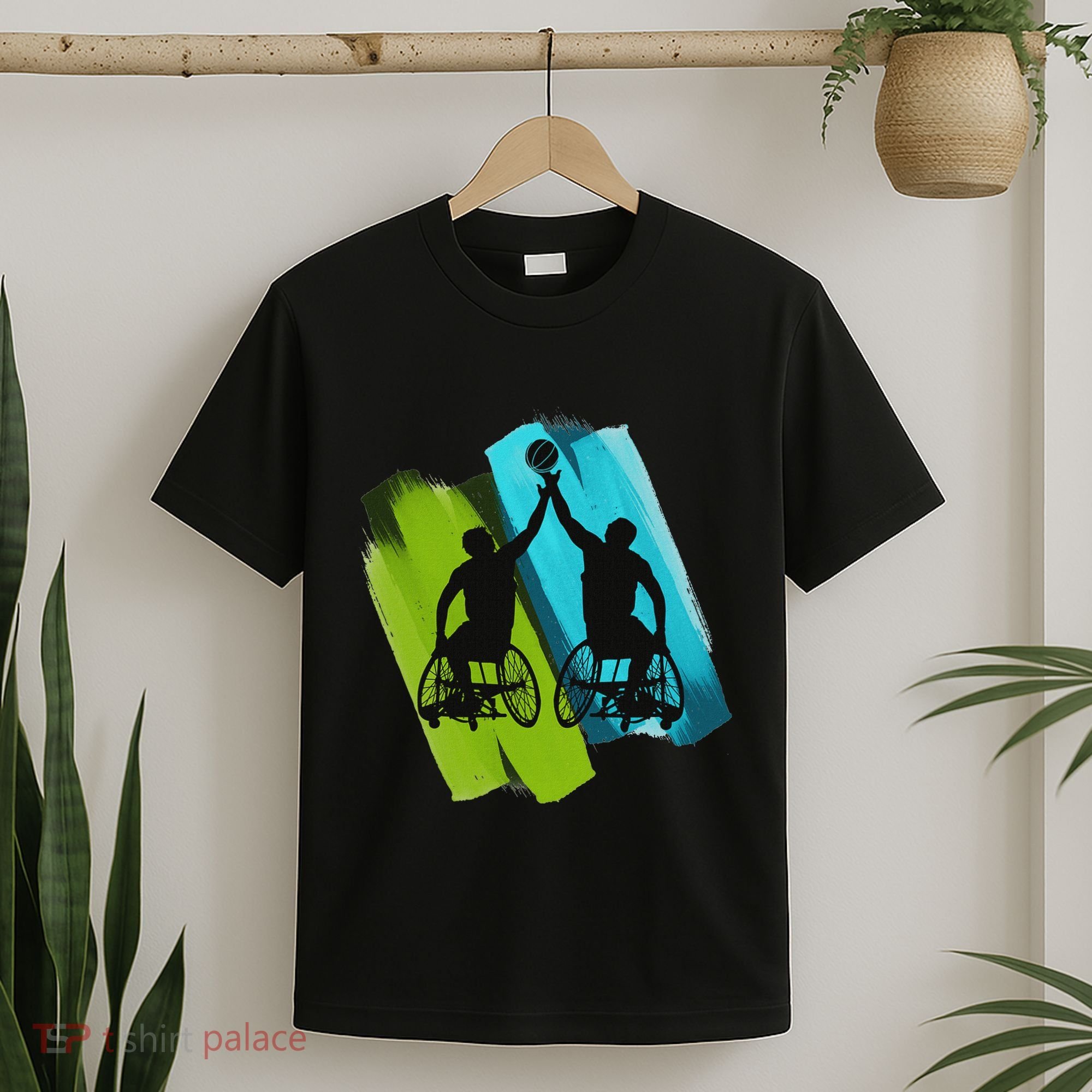 Cool Wheelchair Basketball Game T-Shirt