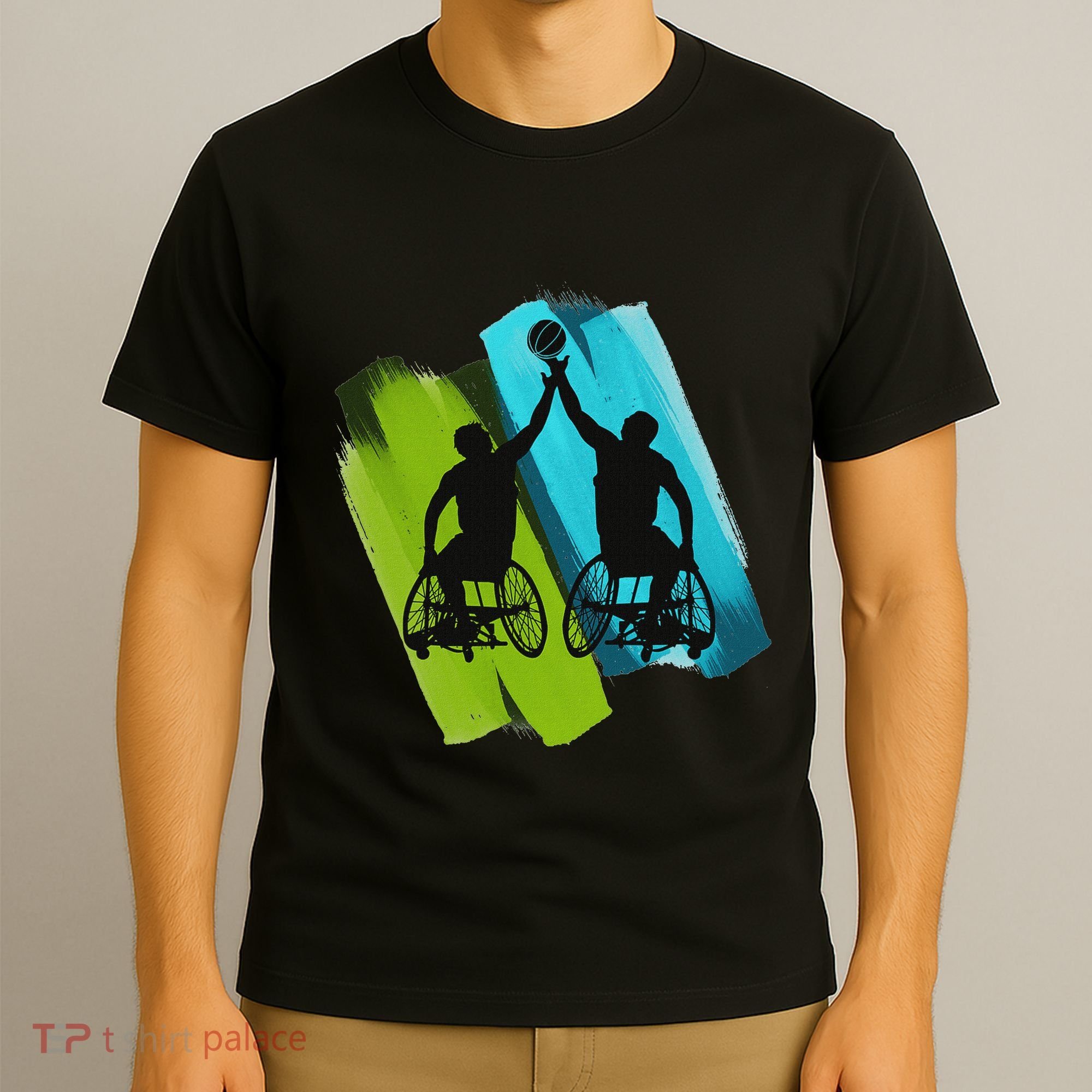 Cool Wheelchair Basketball Game T-Shirt