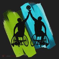 Cool Wheelchair Basketball Game Beanie thumb 2