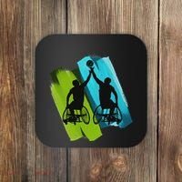 Cool Wheelchair Basketball Game Coaster thumb 0
