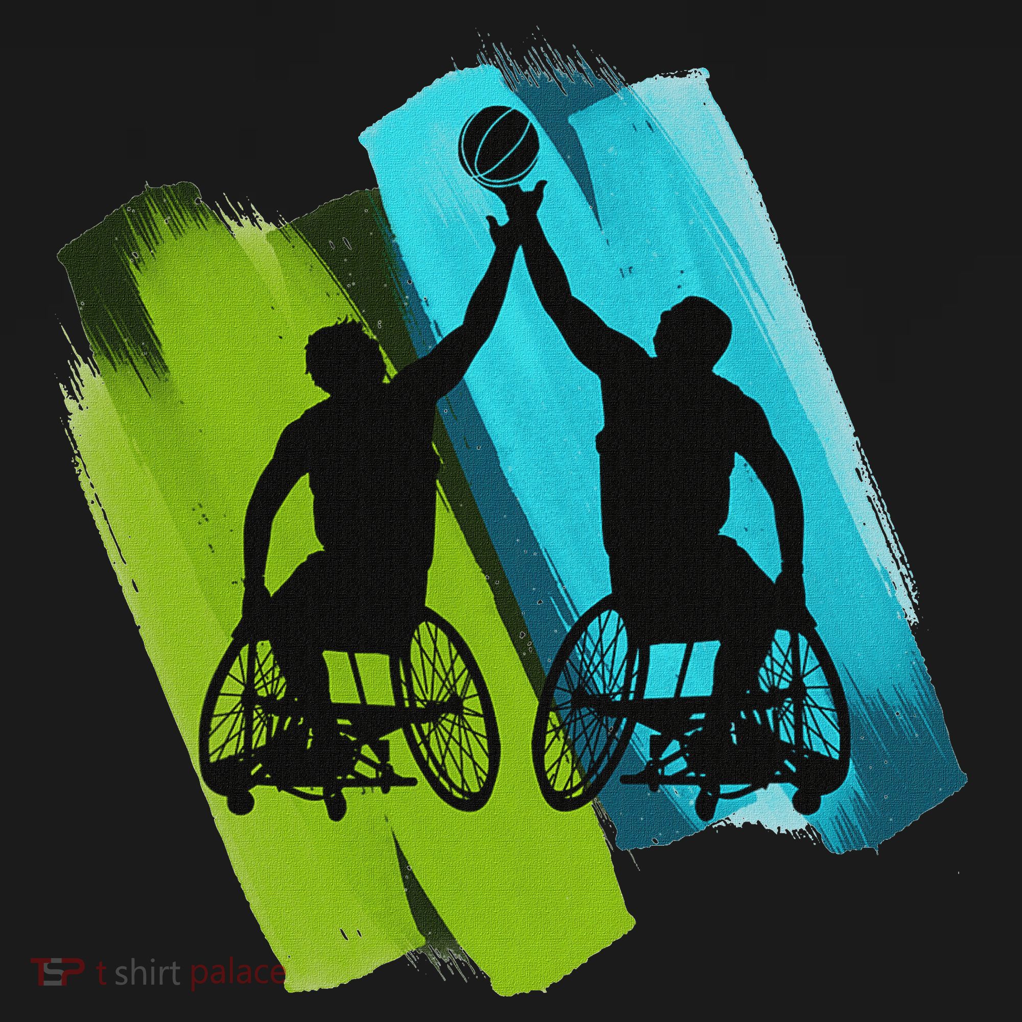 Cool Wheelchair Basketball Game Women's Hoodie