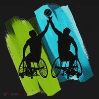 Cool Wheelchair Basketball Game Mousepad thumb 1
