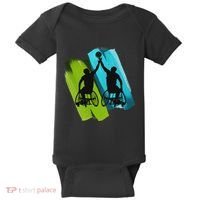 Cool Wheelchair Basketball Game Baby Bodysuit thumb 0