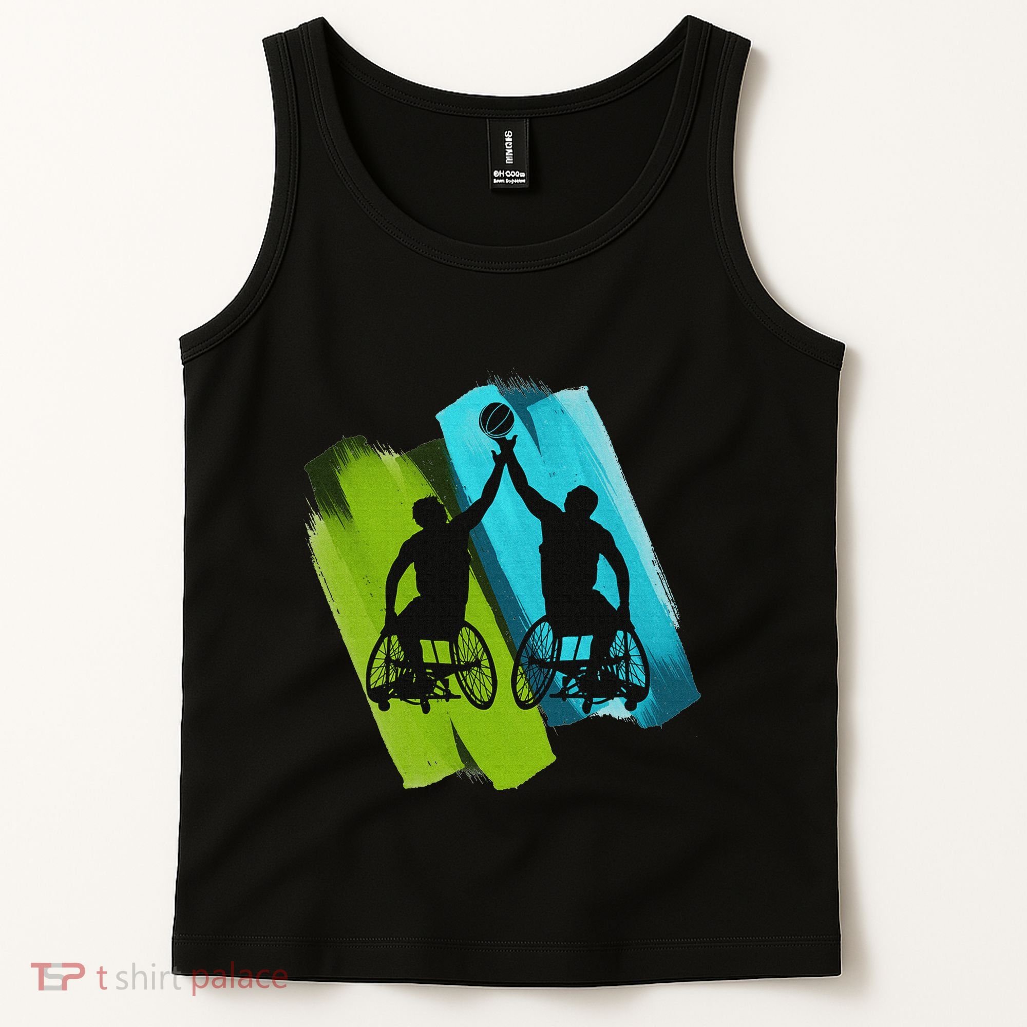 Cool Wheelchair Basketball Game Tank Top