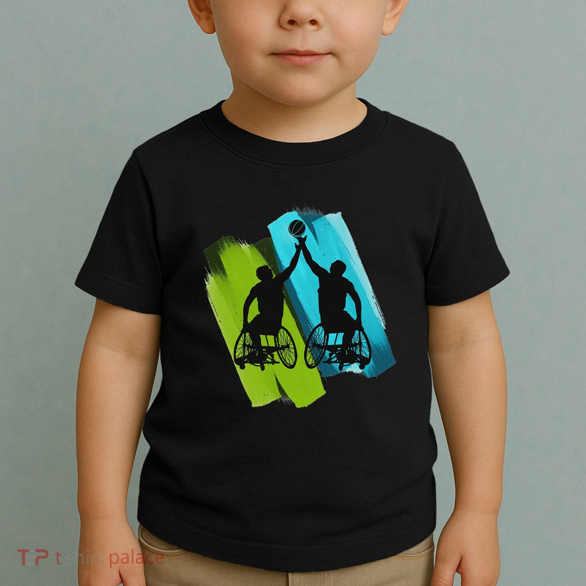 Cool Wheelchair Basketball Game Toddler T-Shirt