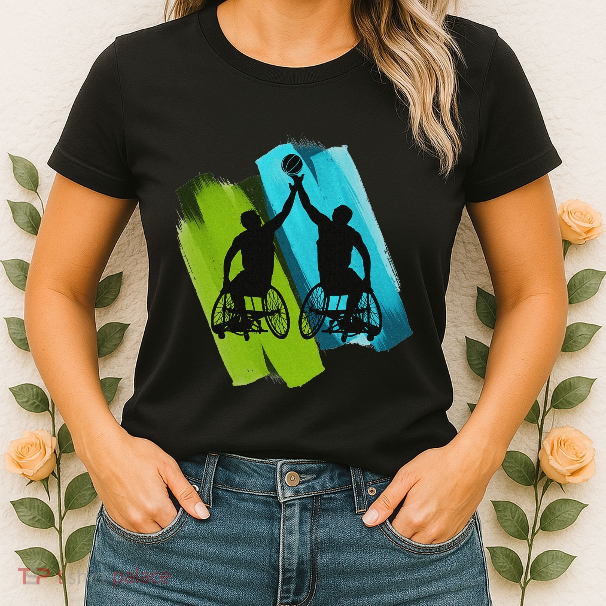 Cool Wheelchair Basketball Game Women's T-Shirt