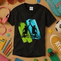 Cool Wheelchair Basketball Game Kids T-Shirt thumb 3