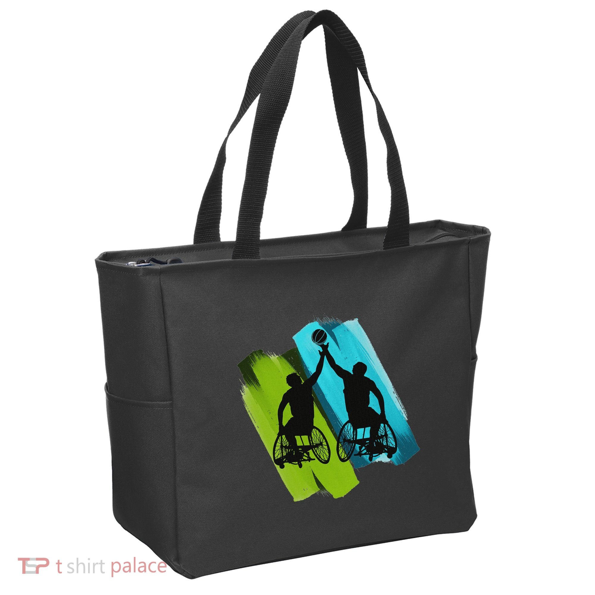 Cool Wheelchair Basketball Game Tote Bag