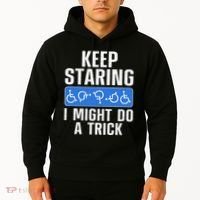 Cool Wheelchair Bound Art Cripple Handicapped Hoodie thumb 2