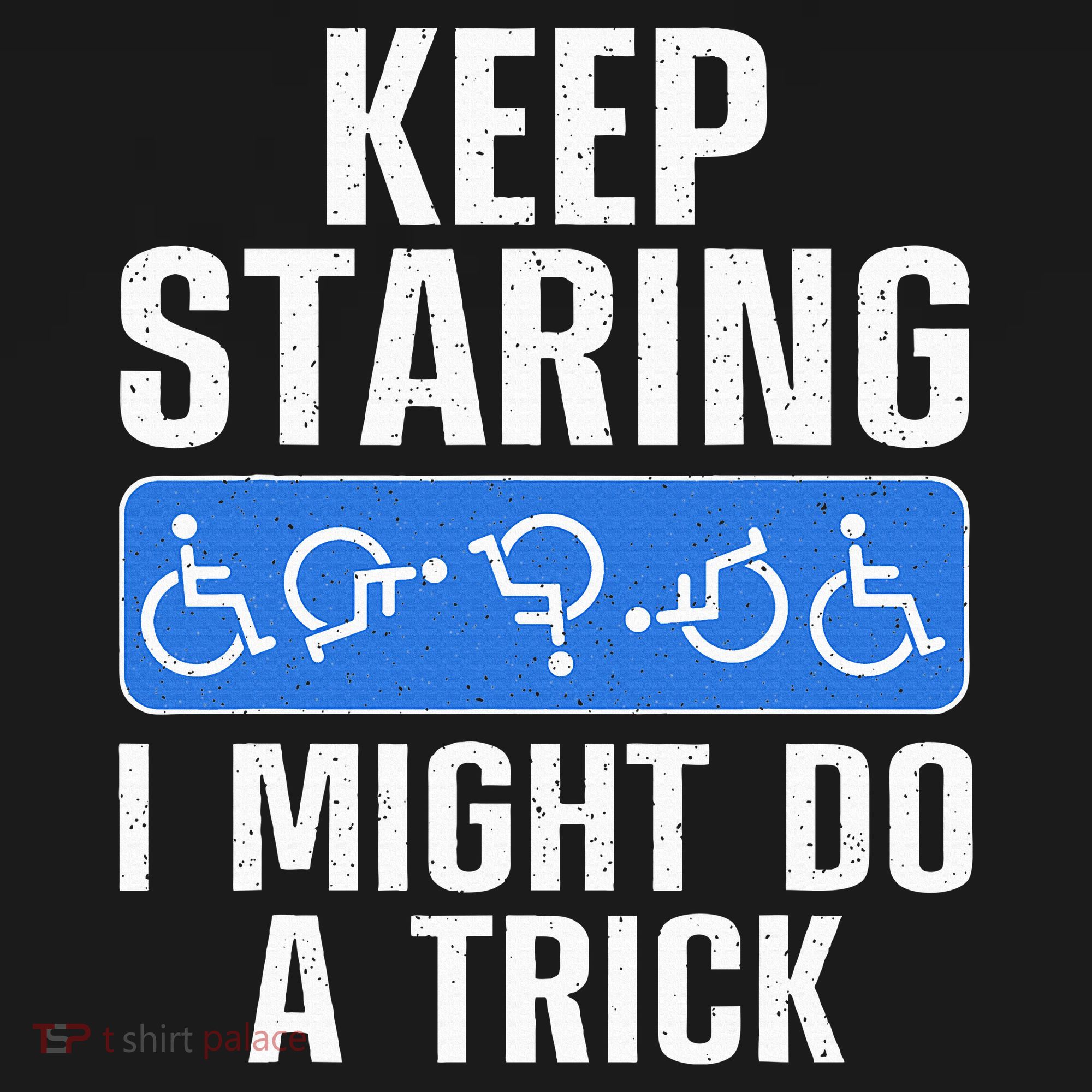 Cool Wheelchair Bound Art Cripple Handicapped Apron
