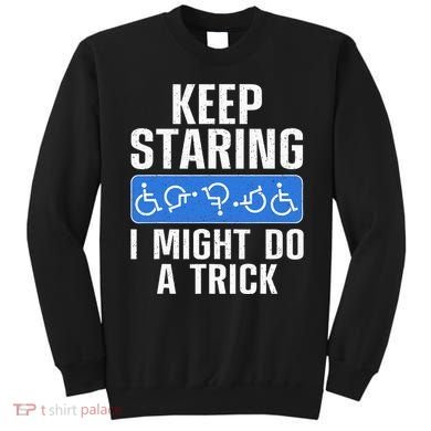 Cool Wheelchair Bound Art Cripple Handicapped Sweatshirt