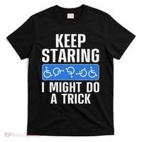 Cool Wheelchair Bound Art Cripple Handicapped T-Shirt thumb 0