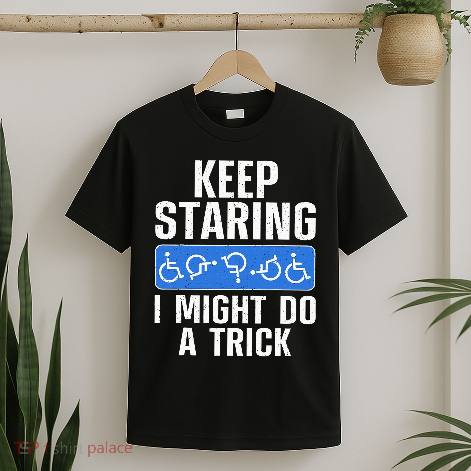 Cool Wheelchair Bound Art Cripple Handicapped T-Shirt
