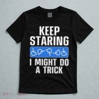 Cool Wheelchair Bound Art Cripple Handicapped T-Shirt thumb 5