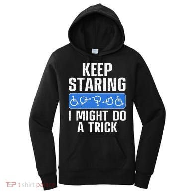 Cool Wheelchair Bound Art Cripple Handicapped Women's Hoodie