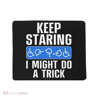 Cool Wheelchair Bound Art Cripple Handicapped Mousepad
