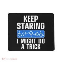 Cool Wheelchair Bound Art Cripple Handicapped Mousepad thumb 0
