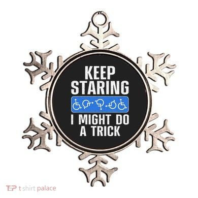 Cool Wheelchair Bound Art Cripple Handicapped Ornament