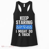 Cool Wheelchair Bound Art Cripple Handicapped Women's Tank Top thumb 0