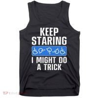 Cool Wheelchair Bound Art Cripple Handicapped Tank Top thumb 0