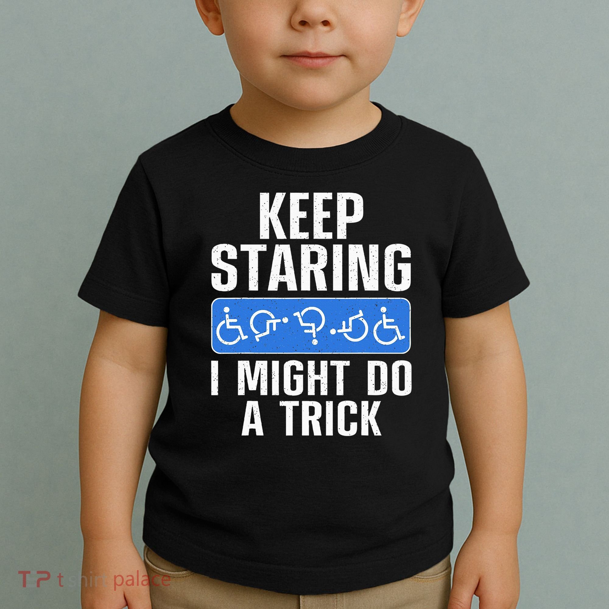 Cool Wheelchair Bound Art Cripple Handicapped Toddler T-Shirt