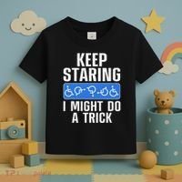 Cool Wheelchair Bound Art Cripple Handicapped Toddler T-Shirt thumb 3