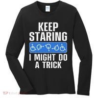 Cool Wheelchair Bound Art Cripple Handicapped Women's Long Sleeve Shirt thumb 0