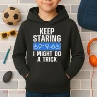 Cool Wheelchair Bound Art Cripple Handicapped Kids Hoodie thumb 2