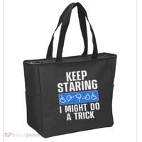 Cool Wheelchair Bound Art Cripple Handicapped Tote Bag thumb 2