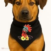 Chicken With Bandana Headband And Glasses Cute USA-Made Doggie Bandana thumb 1