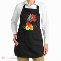 Chicken With Bandana Headband And Glasses Cute Apron thumb 2