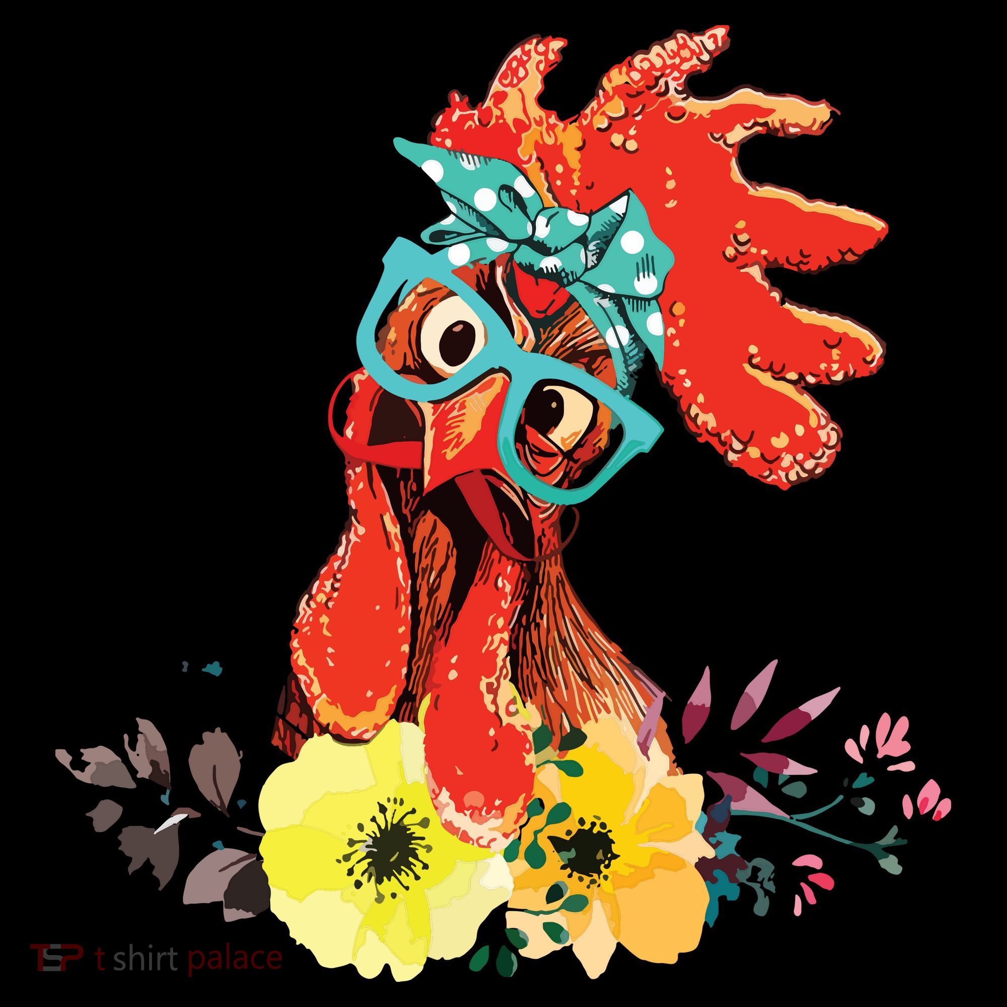 Chicken With Bandana Headband And Glasses Cute Coffee Mug