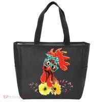 Chicken With Bandana Headband And Glasses Cute Tote Bag thumb 0
