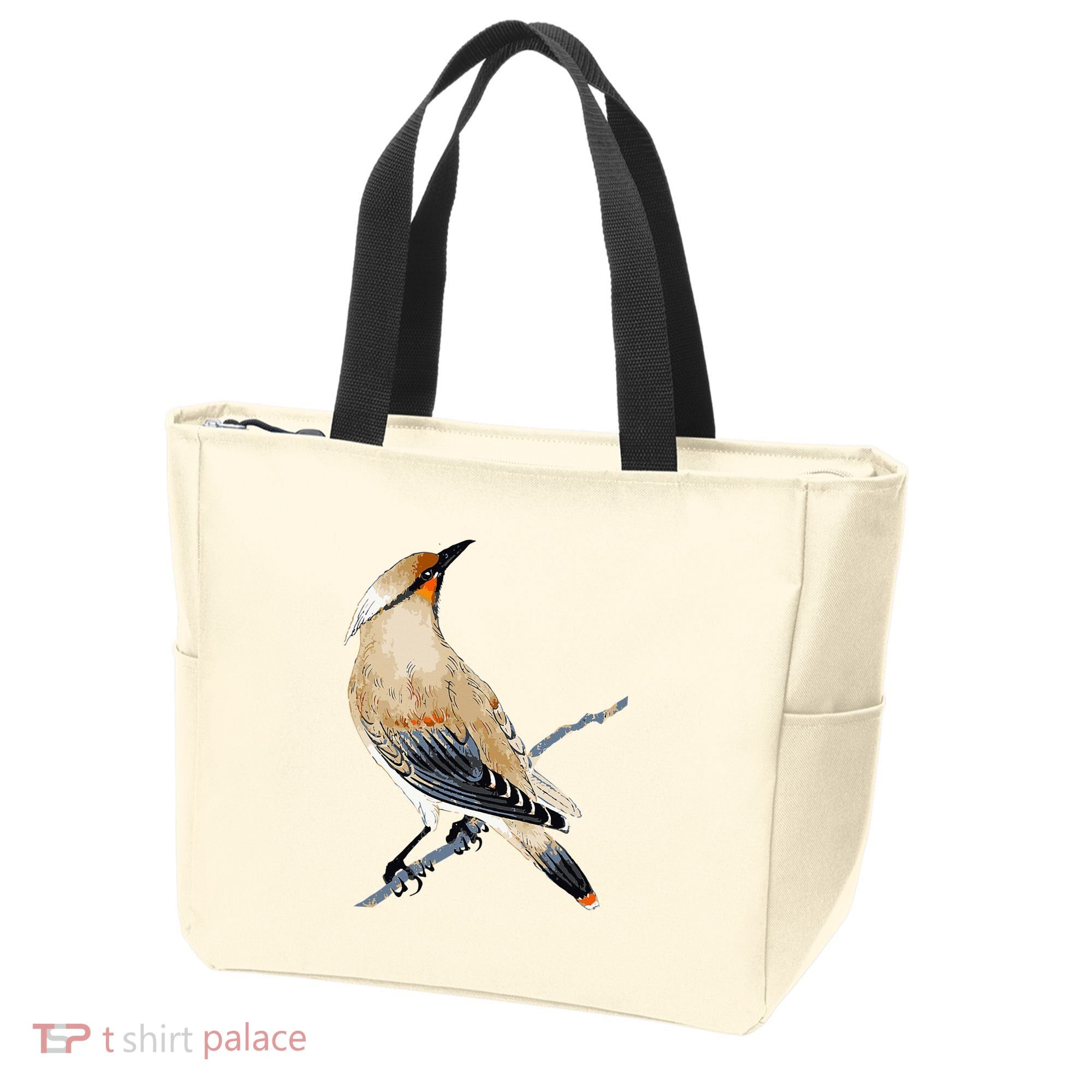 Cedar Waxwing Bird Ornithology Beautiful Songbird Tote Bag