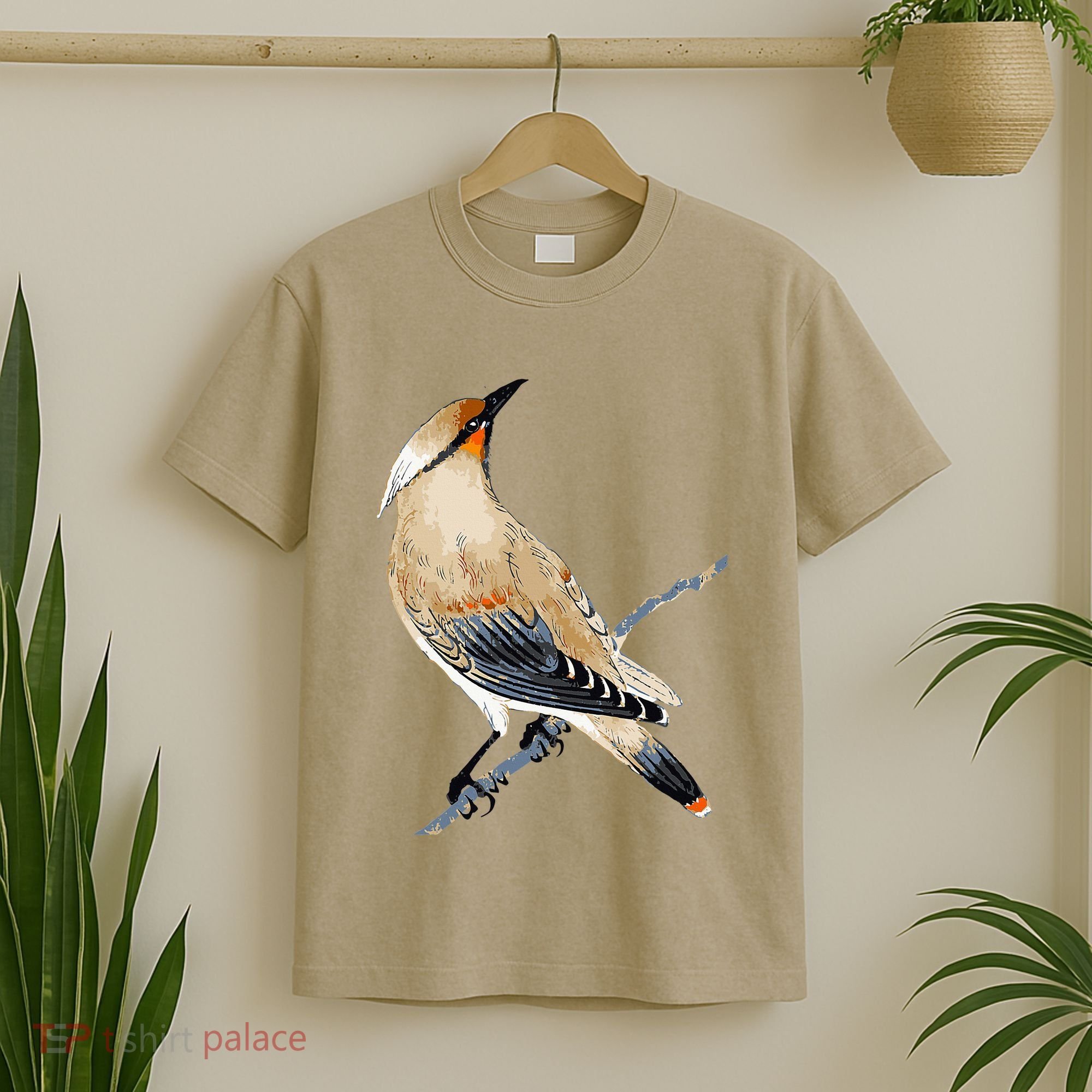 Cedar Waxwing Bird Ornithology Beautiful Songbird T-Shirt