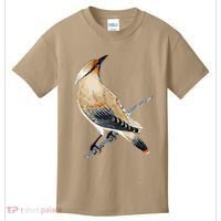 Cedar Waxwing Bird Ornithology Beautiful Songbird Kids T-Shirt thumb 0
