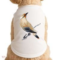 Cedar Waxwing Bird Ornithology Beautiful Songbird Doggie Tank thumb 0
