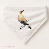 Cedar Waxwing Bird Ornithology Beautiful Songbird USA-Made Doggie Bandana thumb 0