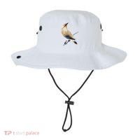 Cedar Waxwing Bird Ornithology Beautiful Songbird Bucket Hat thumb 0