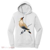 Cedar Waxwing Bird Ornithology Beautiful Songbird Women's Hoodie thumb 0