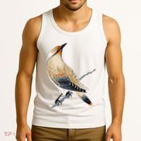 Cedar Waxwing Bird Ornithology Beautiful Songbird Tank Top thumb 3