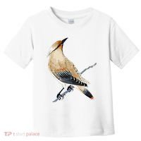 Cedar Waxwing Bird Ornithology Beautiful Songbird Toddler T-Shirt thumb 0